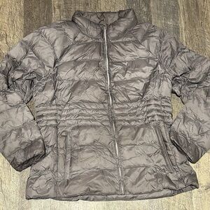 Michael Kors Brown Quilted Packable Puffer Jacket